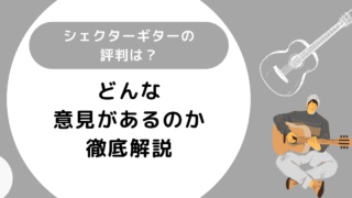 シェクターギターの評判は？どんな意見があるのか徹底解説